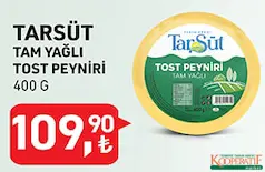 TARSÜT TAM YAĞLI TOST PEYNİRİ 400 G TARSÜT TAM YAĞLI TOST PEYNİRİ 400 G